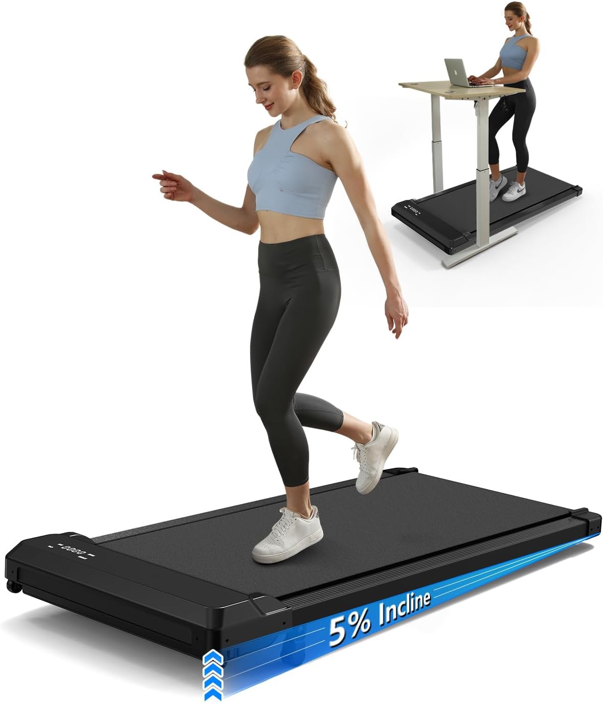3-in-1 Walking Pad with Incline