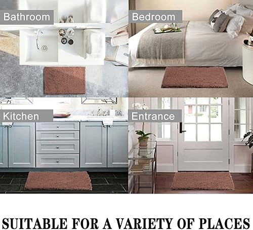 Miniatura 7 de SONORO KATE Alfombra de Baño, Tapete de Baño Antideslizante, Alfombras de Baño Suaves, Acogedoras y Gruesas para Baño, Alfombras de Felpa para