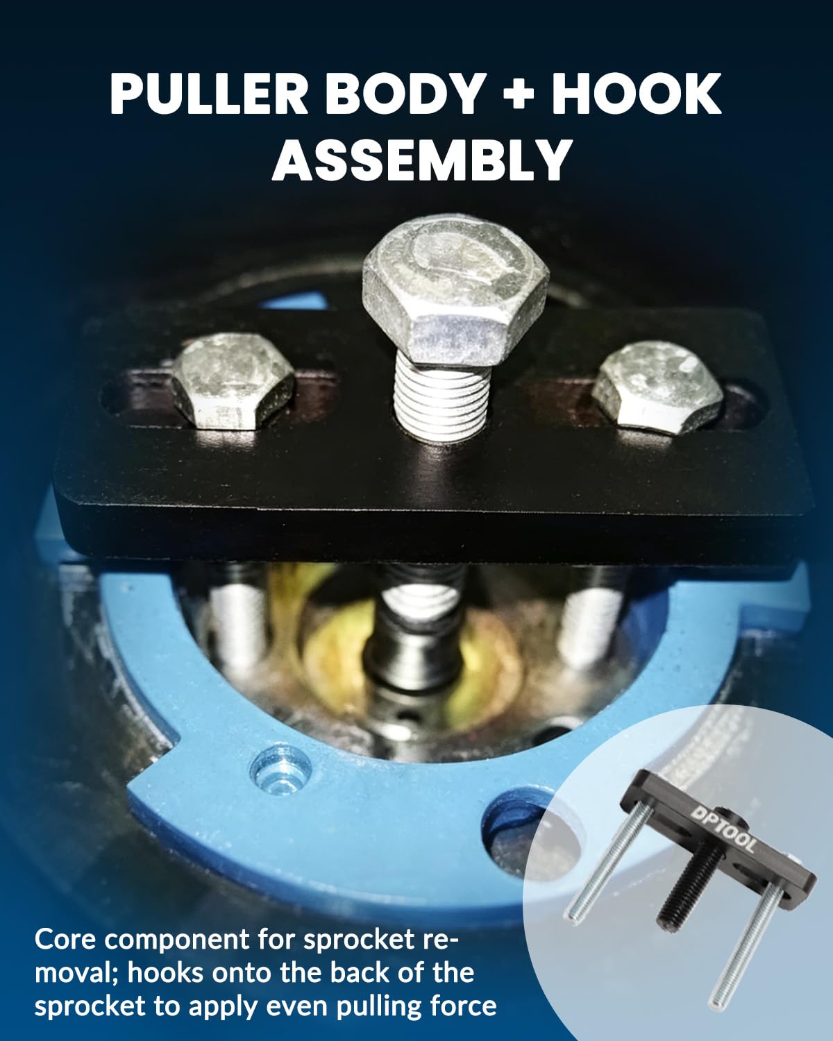DPTOOL Herramienta de sincronización, Bomba de inyección, Extractor de Cubierta de piñón de Cadena, Compatible con Motor diésel Ford 2.0 2.2 2.4 3.2 TDDi TDCi