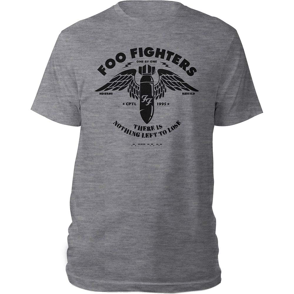 Foo FightersMen's Stencil Slim Fit T-Shirt Large Grey