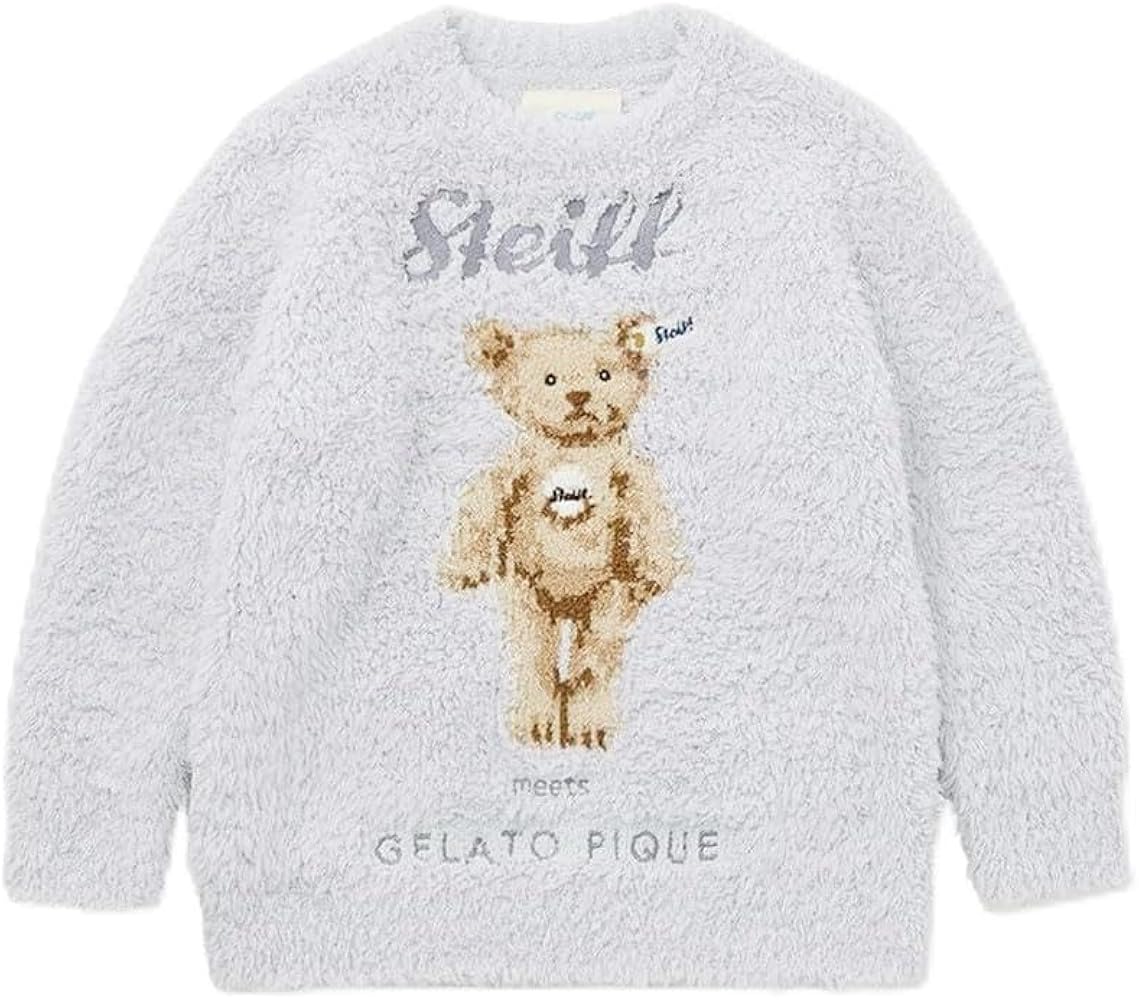 ジェラートSteiff テディベア刺繍ルームウェアJamesジャガードワンピース Amazon.co.jp: ジェラートピケ キッズアンドベイビー シュタイフ