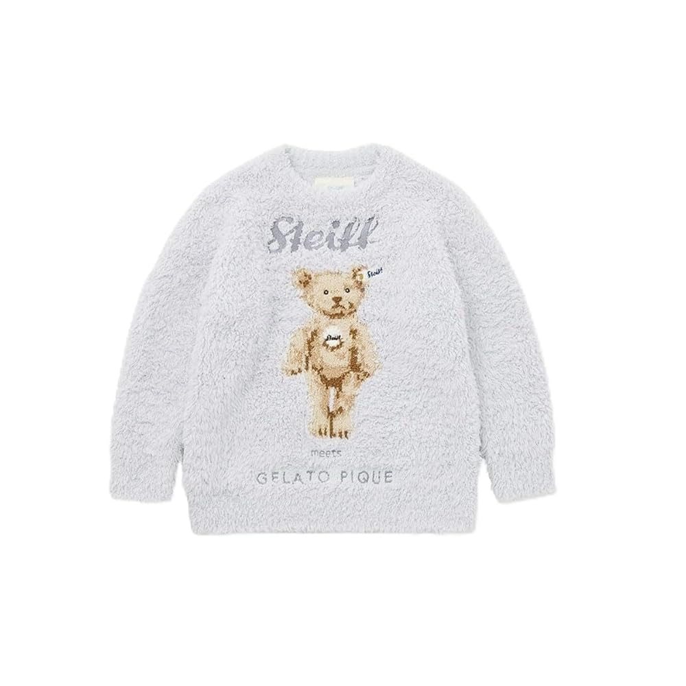 ジェラートSteiff テディベア刺繍ルームウェアJamesジャガードワンピース Amazon.co.jp: ジェラートピケ キッズアンドベイビー シュタイフ