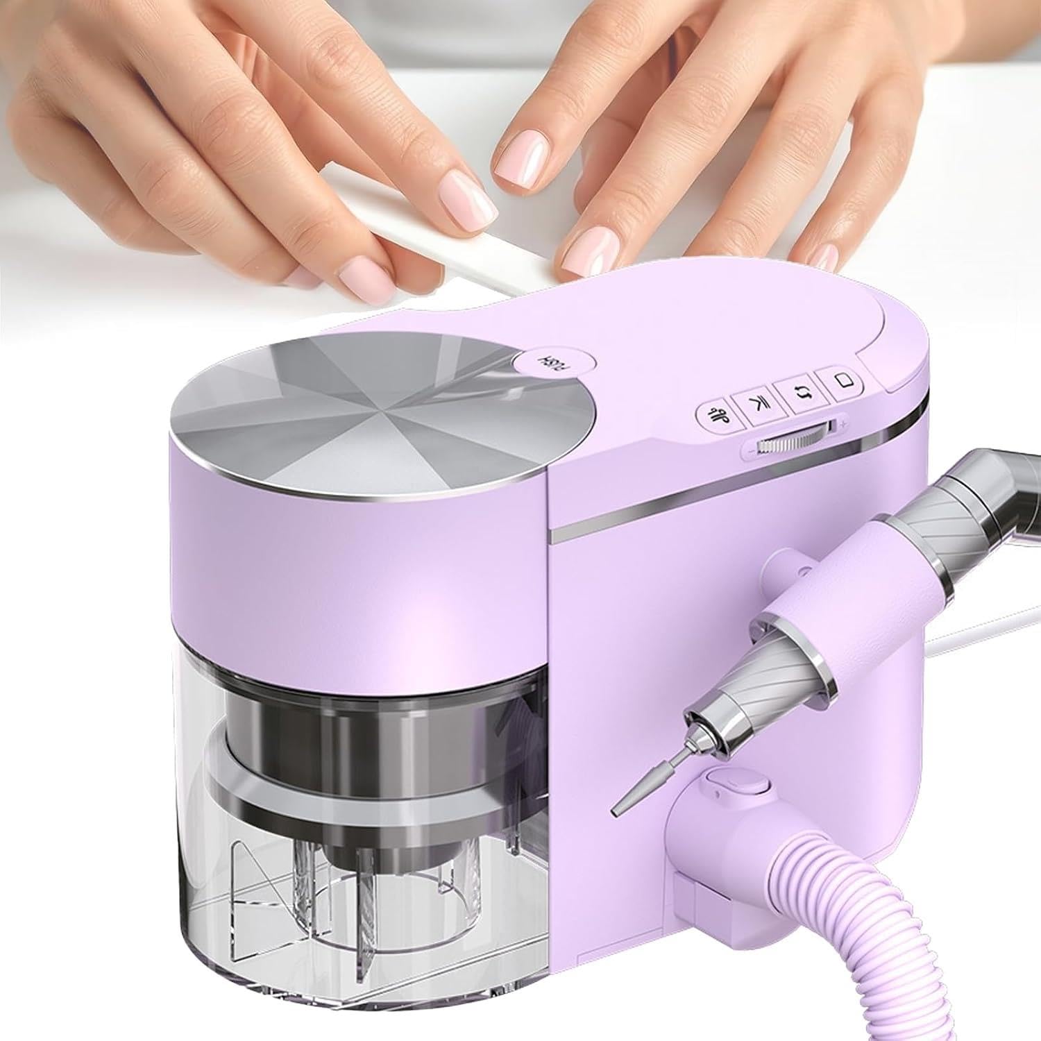 ÉLectrique Ponceuse Ongles Professionnelle Aspirateur,Polissage Ongles