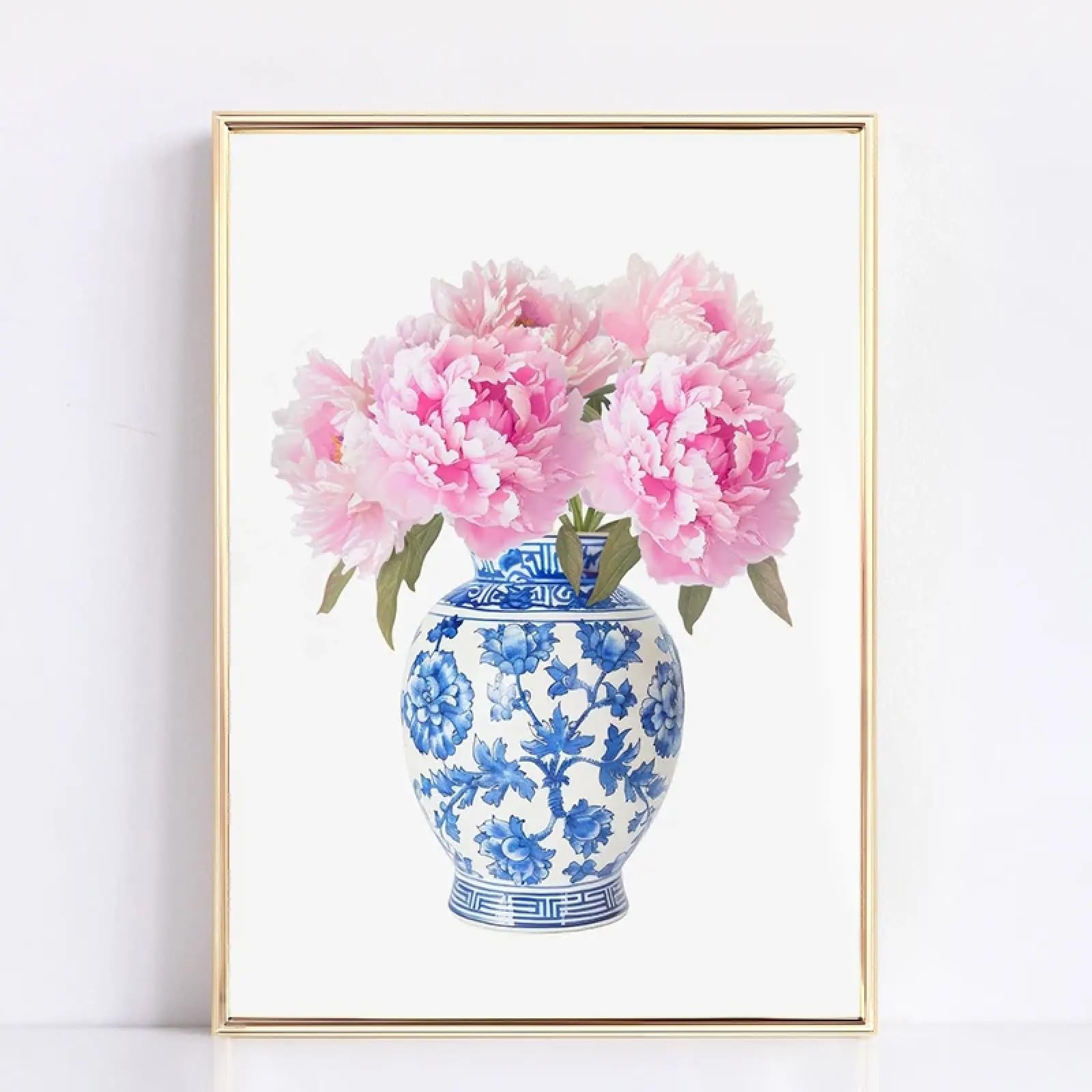 Impression sur toile vase chinois 50x75cm rétro - 6