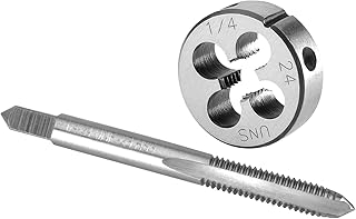 1/4"-24 UNC Tap and Die Set, 1/4 x 24 UNC Machine Thread Tap and Round Die Right Hand