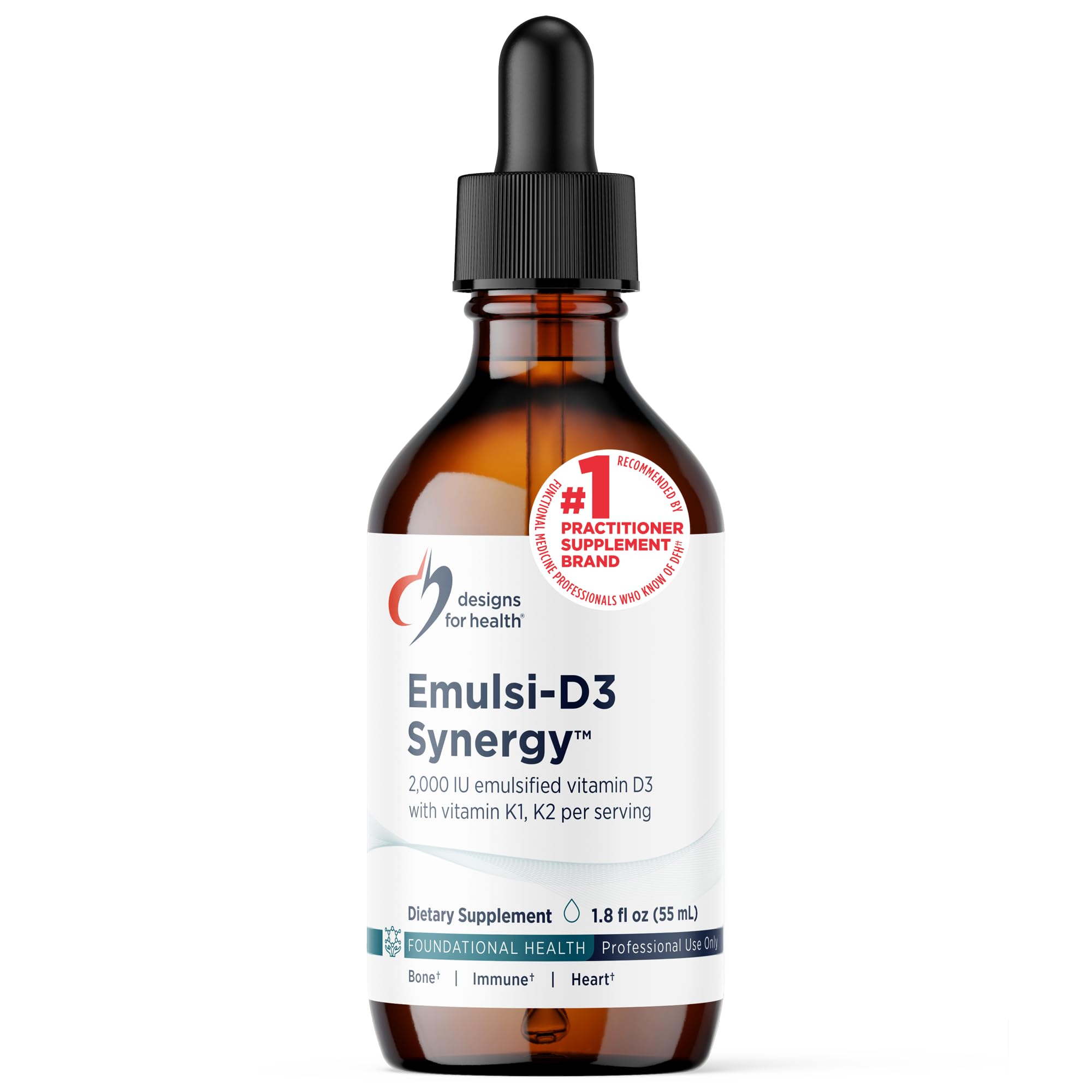 Designs for Health Emulsi-D3 Synergy Liquid, 2 Ounce