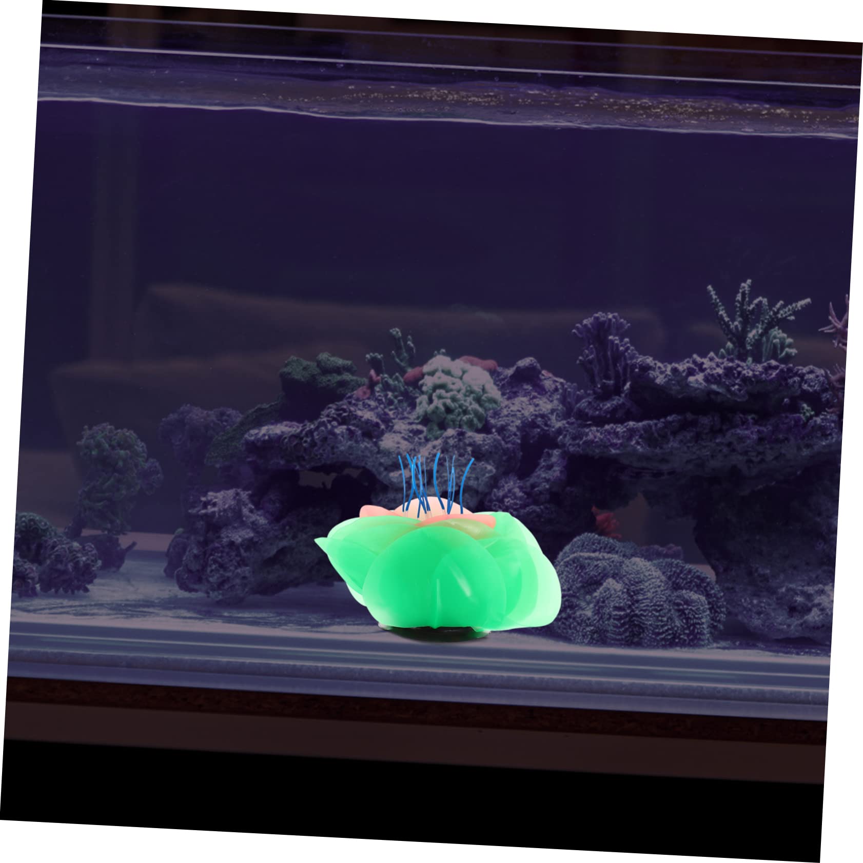 Kisangel 5 Piezas De Adornos para Acuario Marino Decoración De Tanque Plantas Artificiales Adorno De Coral De Silicona