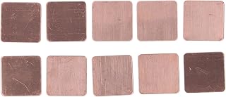 Almofada do Dissipador de Calor de Cobre, Almofada de Cobre de 20X20mm Forte Condutividade Térmica Longa Vida útil Pequena 20 Peças para Laptop (0,5 mm)