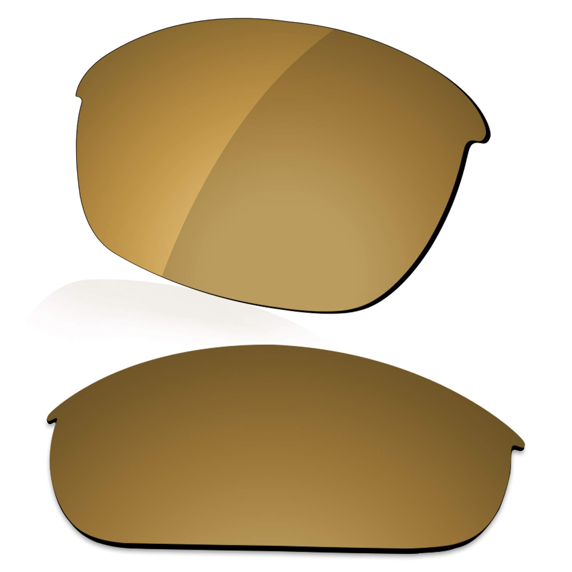 Lenzreborn Men's Umber Gold - Polarized Mirrored Polarized Lens Replacet For Oakley Half Jacket Sunglass