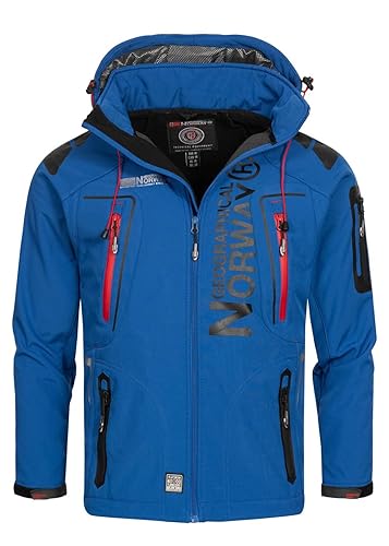 Techno Men - Veste Softshell Capuche Homme Impermeable - Manteau