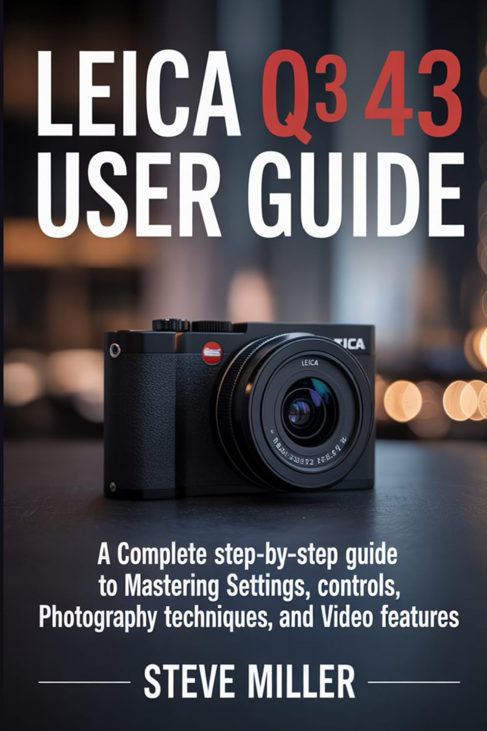Leica Q3 43 User Guide: A Complete Step-by-Step Guide to Mastering Settings, Controls, Photography Techniques, and Video Features