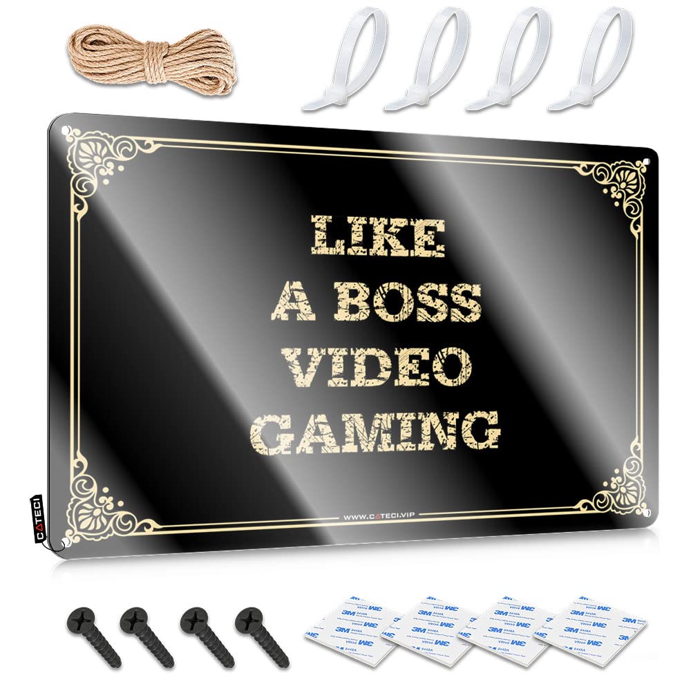 Like A Boss Video Gaming Wall Signs Door | Stunning Gift For Doctor Decorative Wall Art(30X40CM)