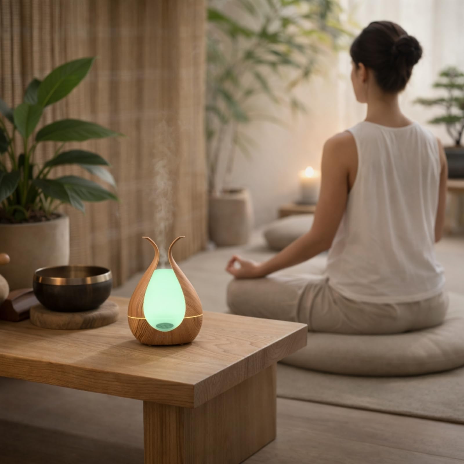 Duftdiffusor für ätherische Öle - 200ml - Premium-Design - Elektrischer Luftbefeuchter - Kontinuierliche oder abwechselnde Diffusion - Wellness und Aromatherapie - Zen'Arôme