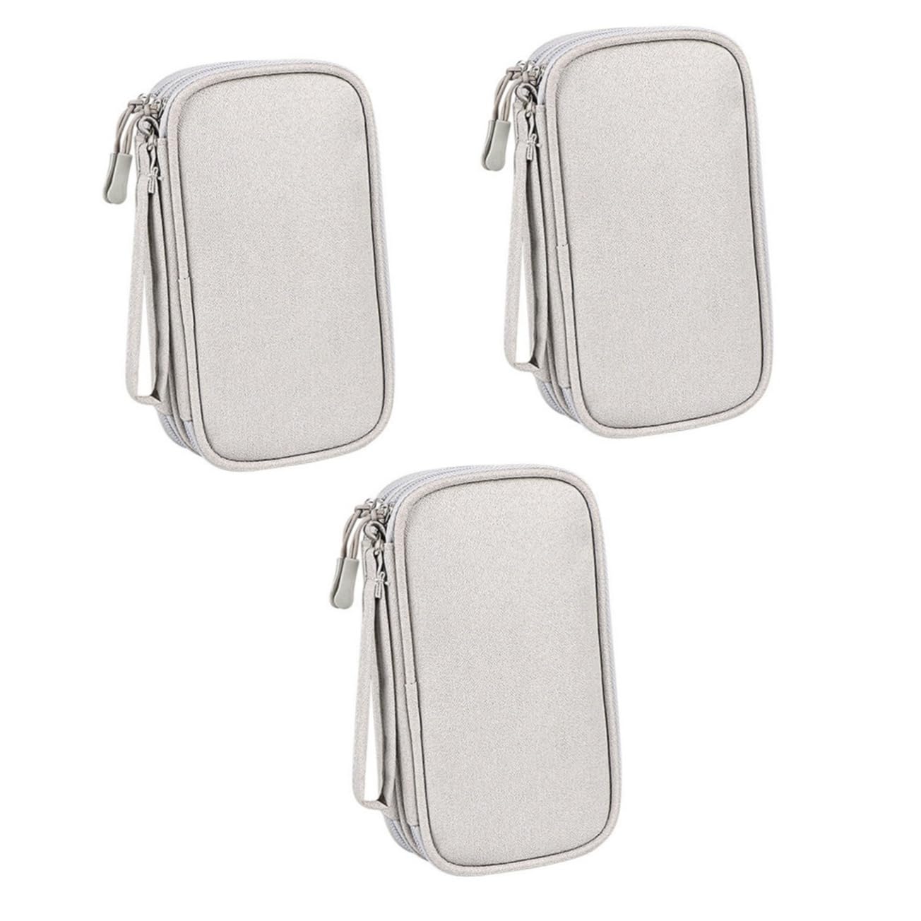 Hemobllo 3 Stücke Lagerung Tasche Zipper Design Und Zarte Kopfhörer Tasche Für Kabel Tasche