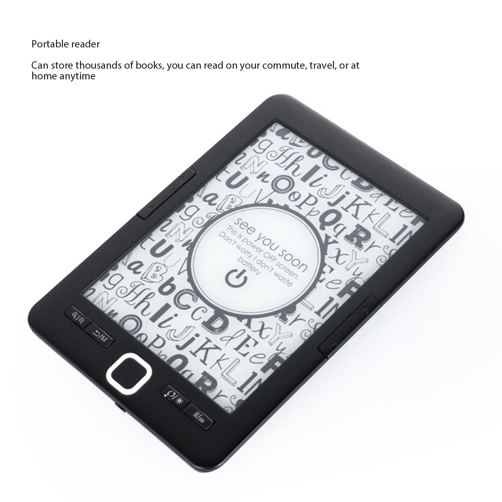Lector de Libros Eléctrico Lector Portátil de Brillo Ajustable para Viajes Diarios, de Libros con Pantalla de Tinta de Pantalla de 6 Pulgadas para Novelas, de Texto, Cómics [ de Eléctrico