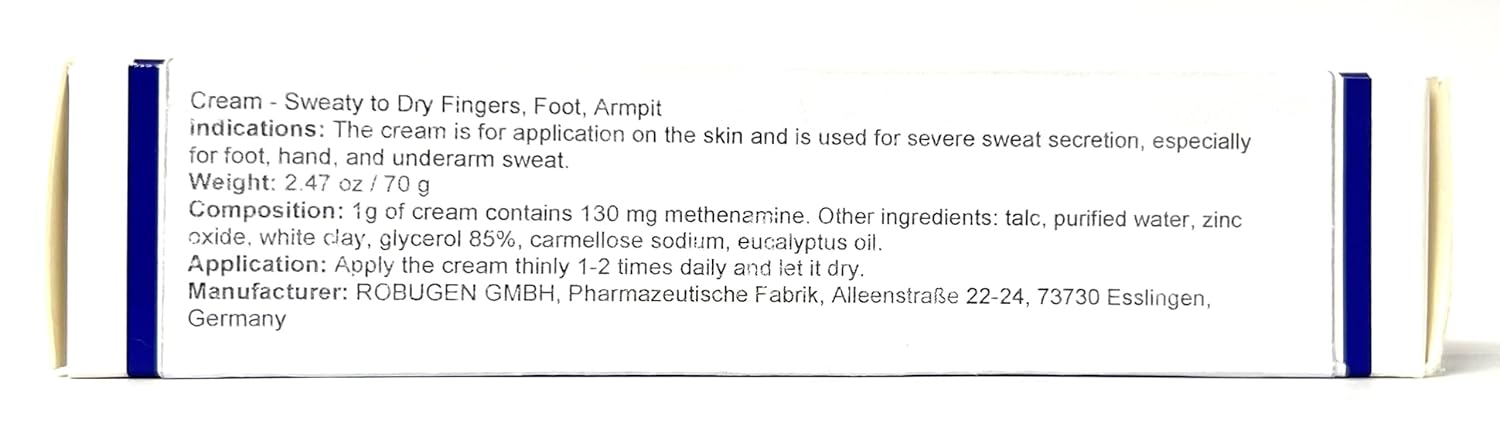 Cream 70 g - Sweaty to Dry Fingers, Foot, Armpit