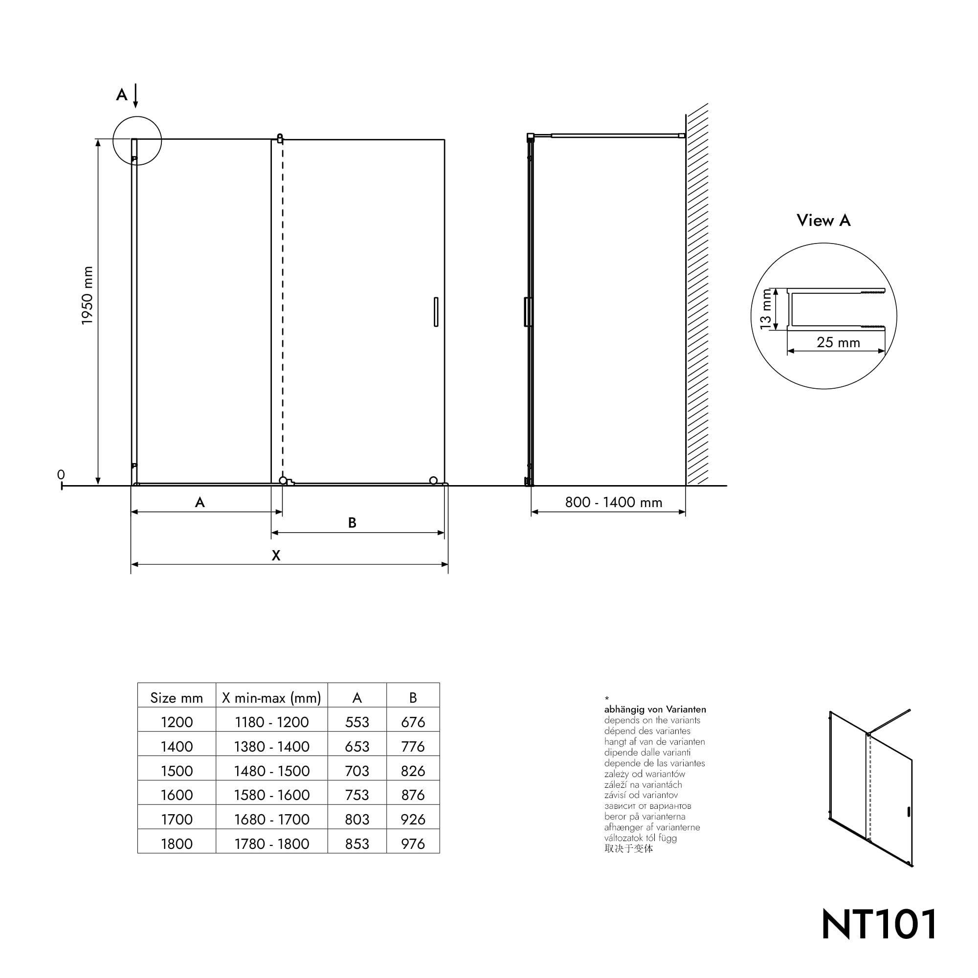 BERNSTEIN kabina prysznicowa z drzwiami przesuwnymi 120cm NT101 przezroczyste szkło 8mm ESG szkło bezpieczne Nano powłoka kabina prysznicowa ekran prysznicowy przegroda prysznicowa prawdziwy