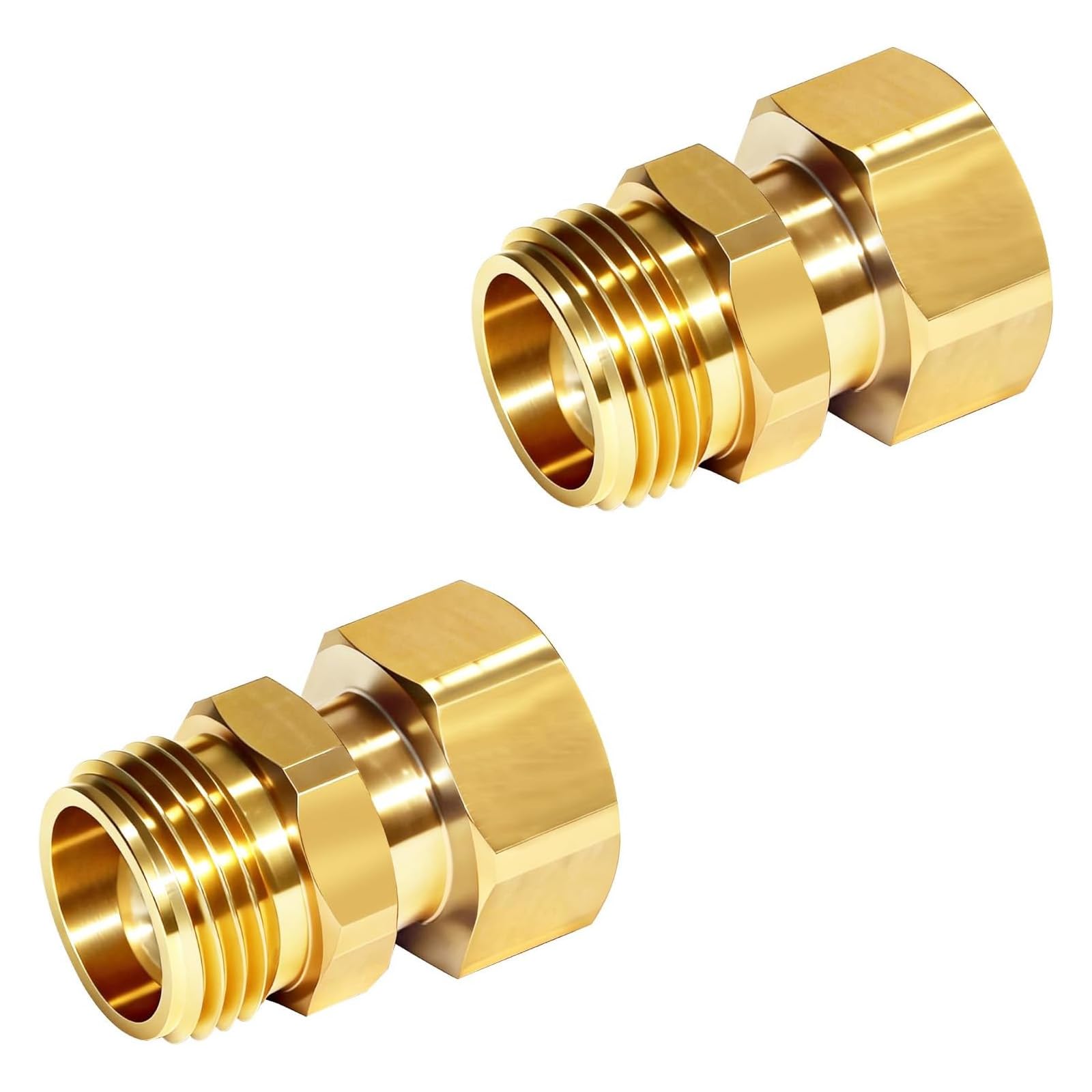 Fentency Women's Multicolor 360 Rotating Brass Pipe Adapter 3 / 4Inch Hose Swivels Connector Garden Coupling For Standard Hoses Enduring Coupling