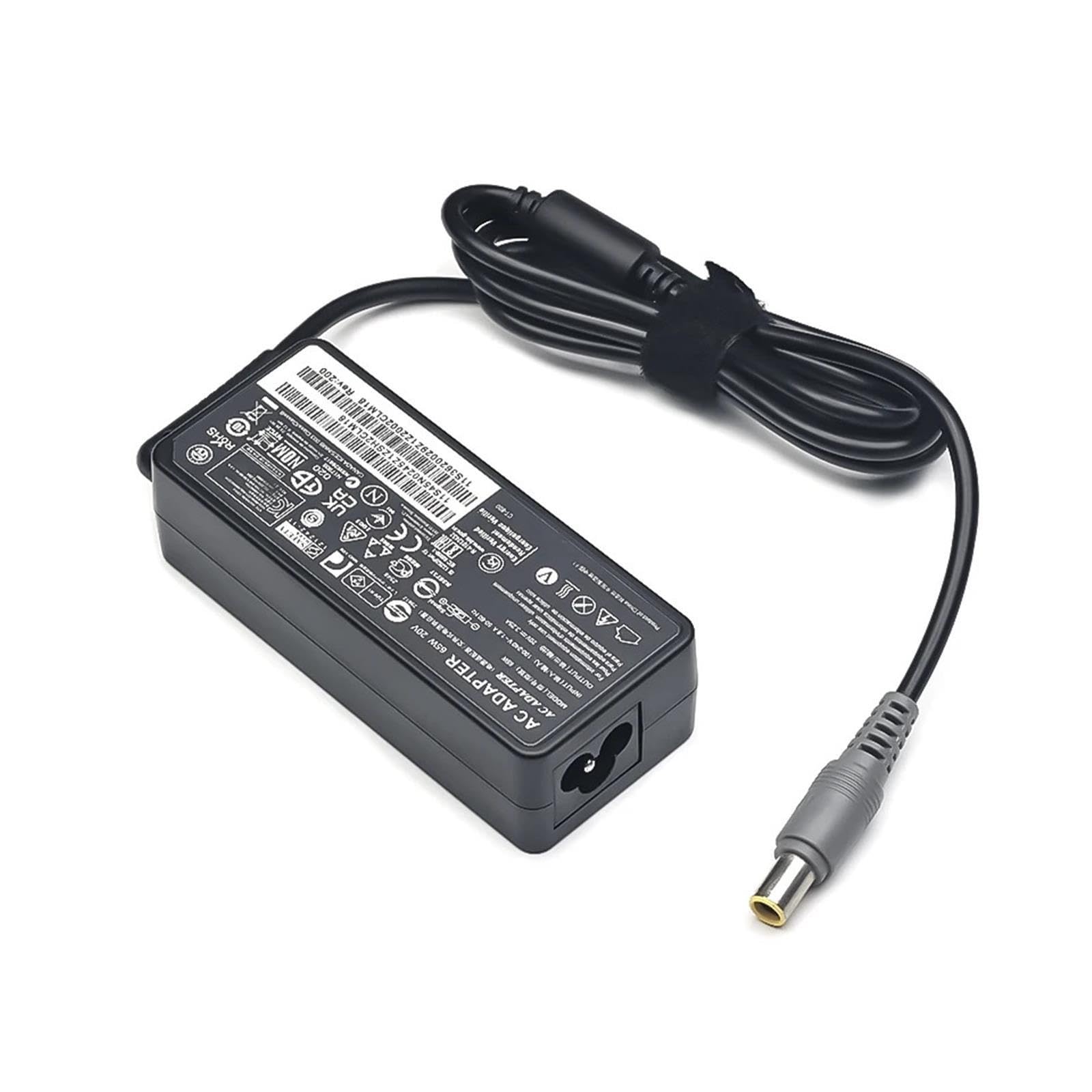 Adaptador De Vuelta De CA De 20V, 3,25A, 65W, 7,9x5,5mm, 8 Pines, Compatible con Lenovo, Compatible con IBM, Cargador C100 C200 N200 X200 X300 R400 R500 T410 T510 V100 V200(100V-240V US Plug)