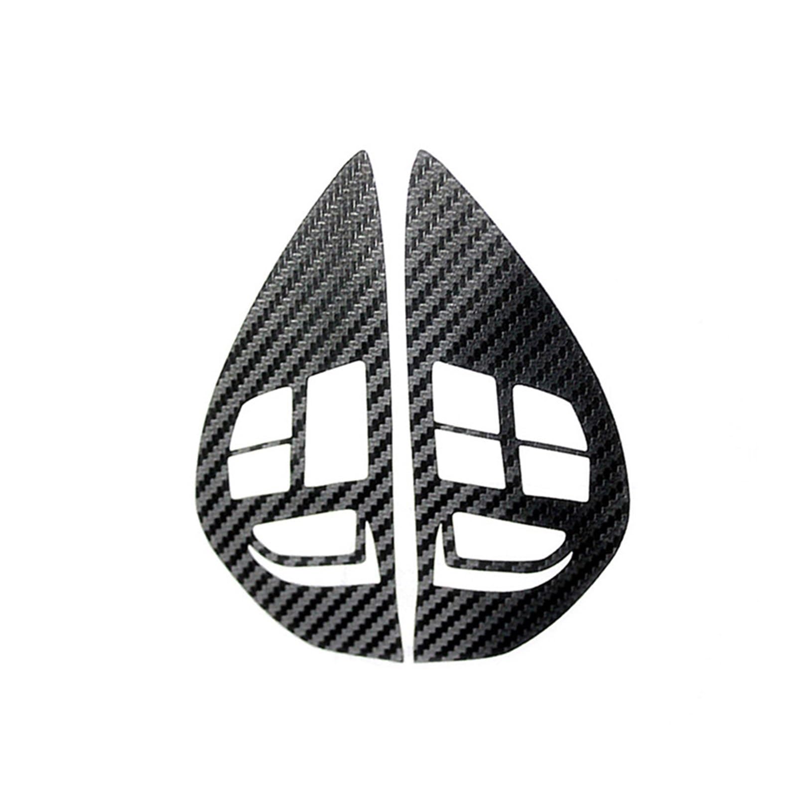Car Trim Interior for Mitsubishi for ASX for Lancer for Outlander for RVR for Pajero Sport Control Button Steering Wheel Switch Sticker Interior Mouldings(Black)