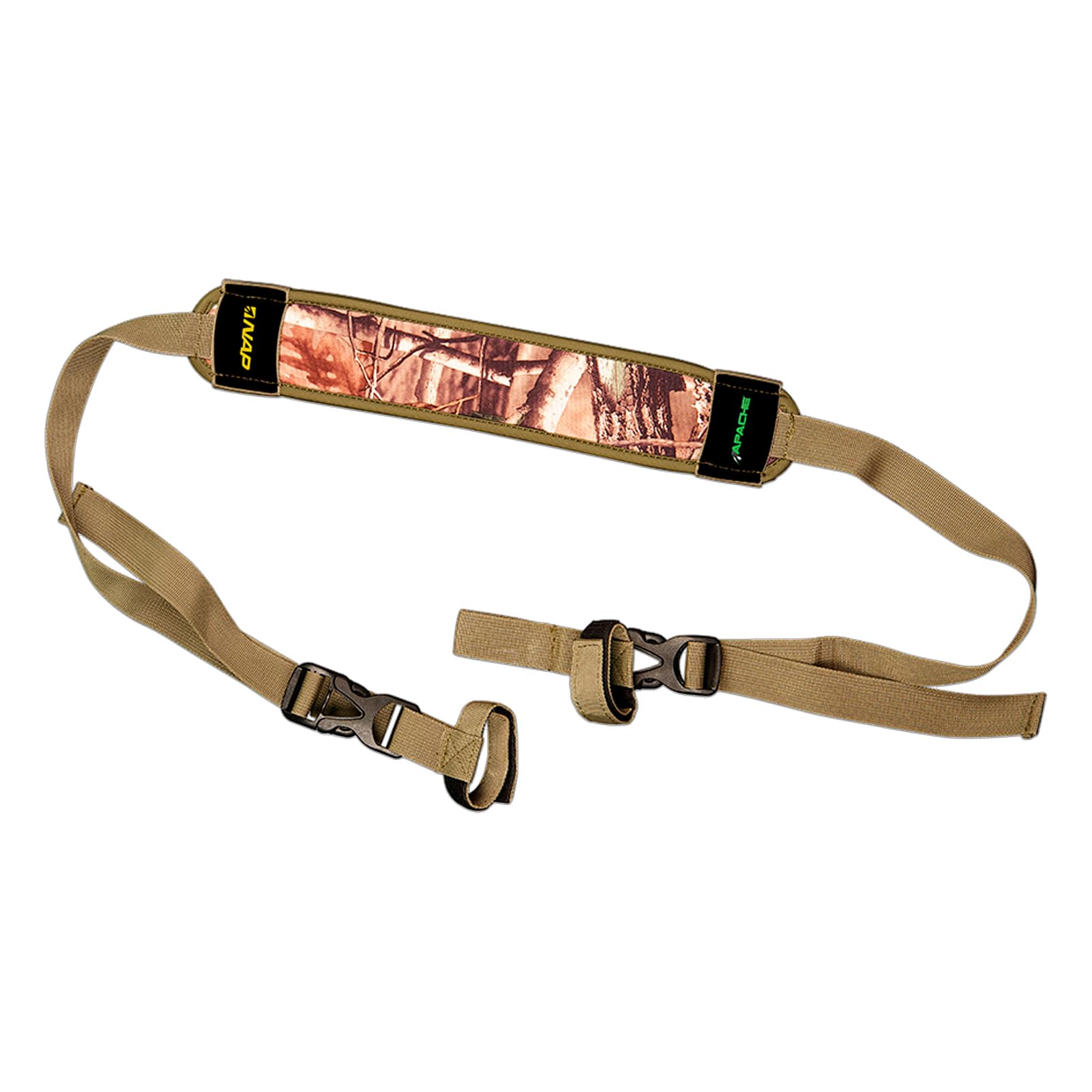 New Archery Products Apache Hunting Bow Sling - Durable Lightweight Quiet Fully Adjustable Quick-Release Design with Comfortable Shoulder Strap - Camo