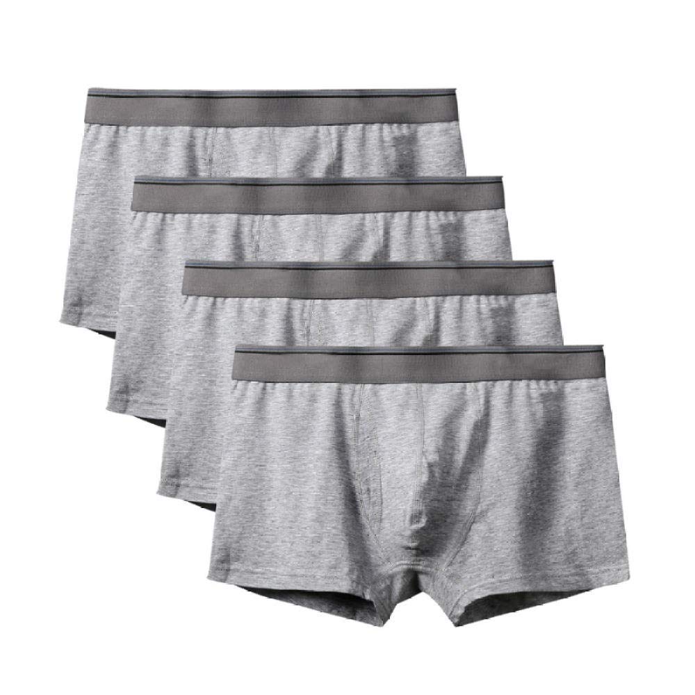 Boxer De Hombre Calzoncillos Grandes Masculinos Nuevas Bragas De Algodón Sexy De Moda Calzoncillos Cortos De Hombre Calzoncillos De Talla Grande Calzoncillos De Hombre (Paquete De 4) Stely H-4Pc_A247