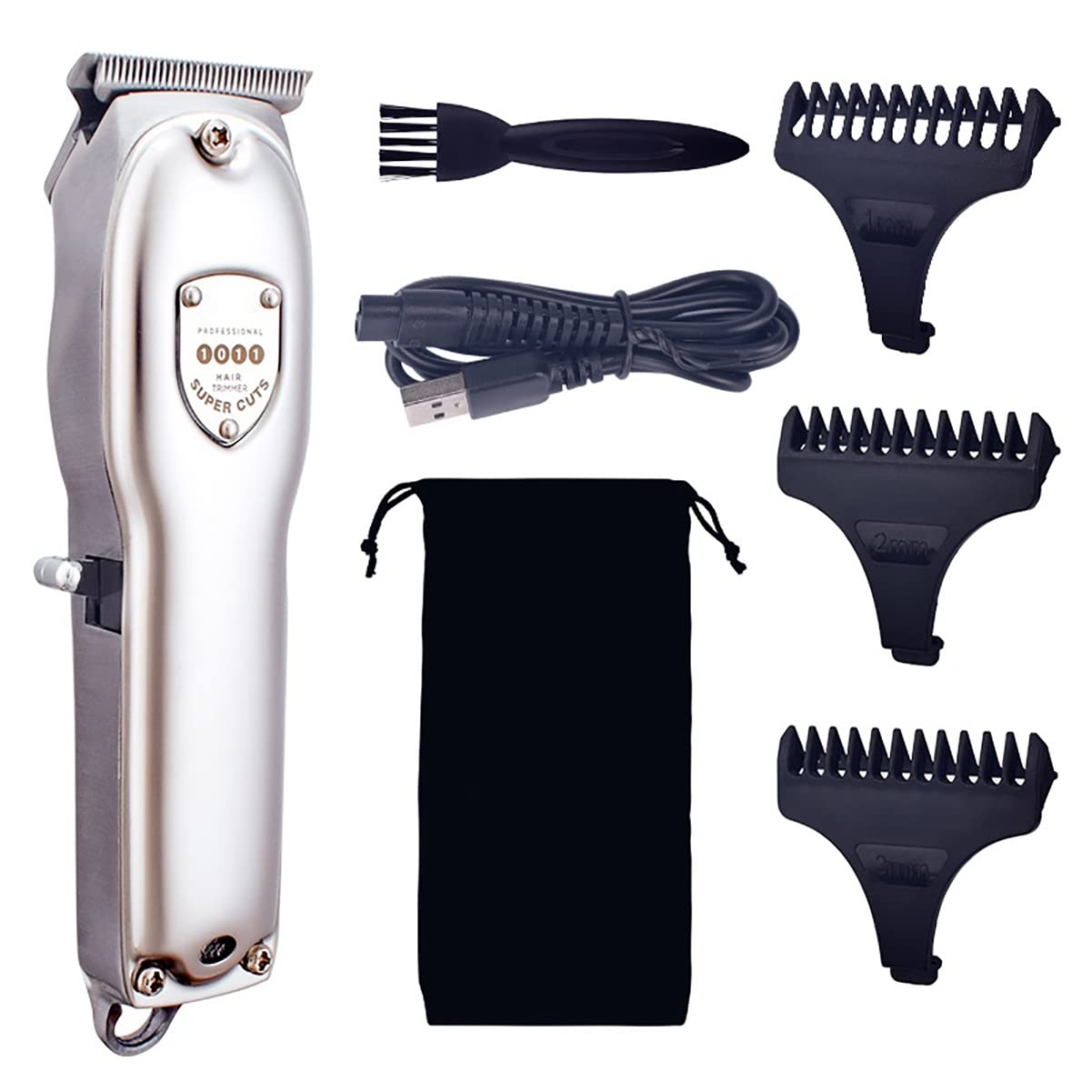 Pro Hair Clipper Electric Hair Clipper Rechargeable Low Noise Hair Trimmer Hair Cutting Machine Beard Shaver Trimer for