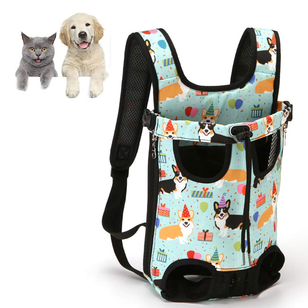 XXDYF Pet Carrier Backpack for Dogs and Cats, Legs Out Front-Facing Dog Carrier Hands-Free Adjustabl