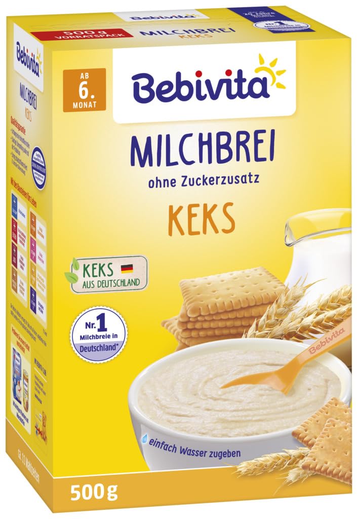 Bebivita Milchbrei Keks, ohne Zuckerzusatz, 500g