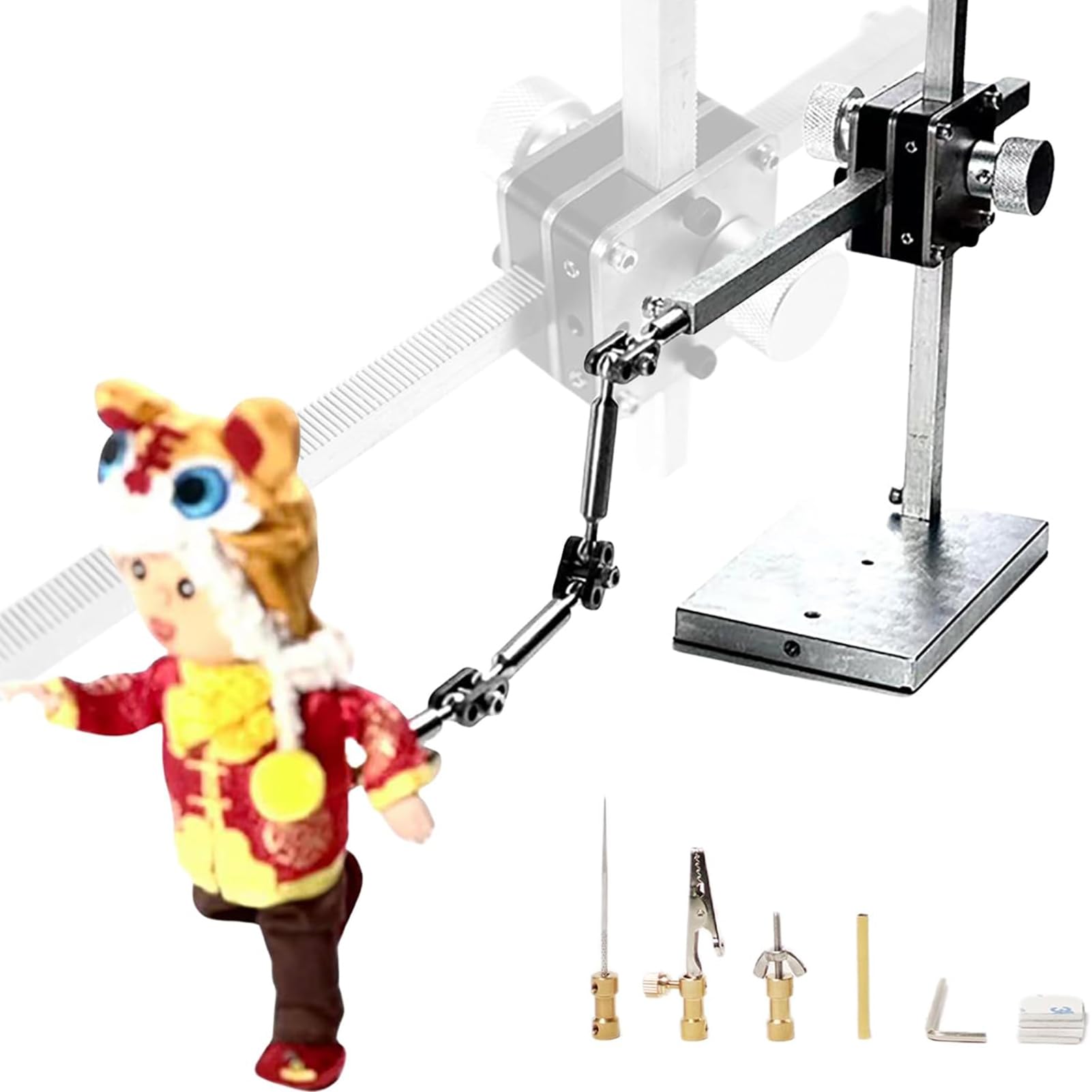 Vertical et Horizontal linéaire Winder Rig, Stop Motion Armature Kit avec 5 connecteurs, pour Stop Motion Animation Vidéo ou Photographie,26CM