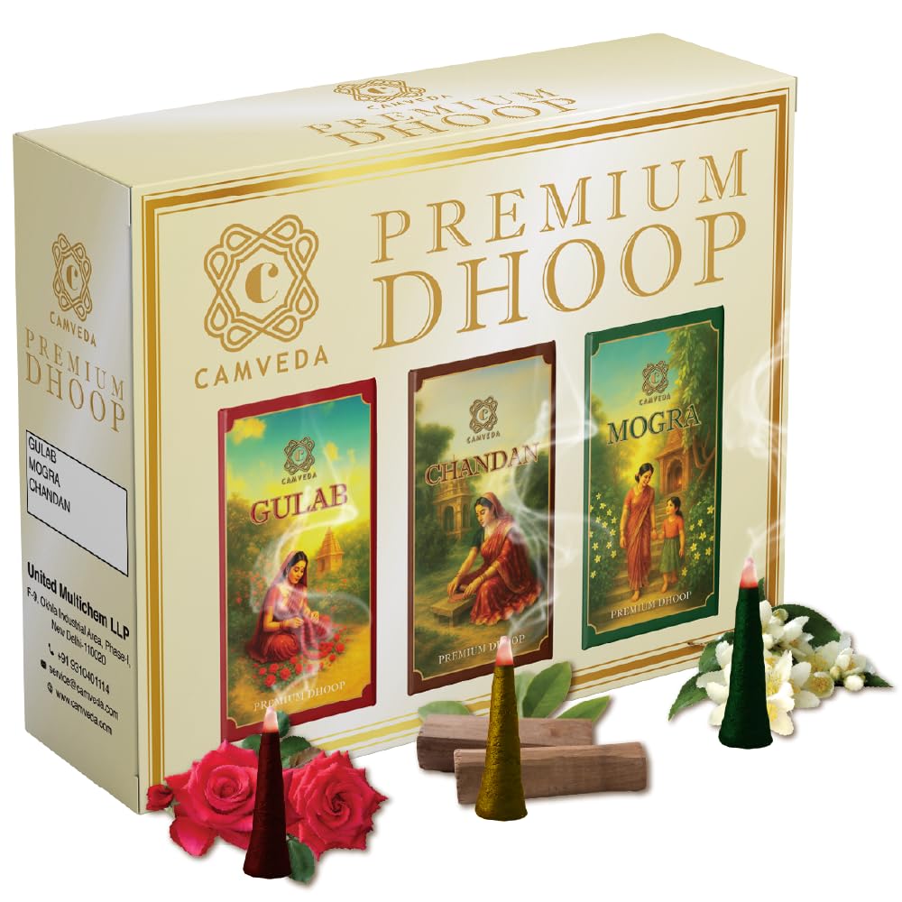 Premium Wet Dhoop Batti – Chandan, Gulab & Mogra | 120 Handmade, Chemical-Free Dhoop Sticks for Daily Pooja, Meditation & Home Fragrance | Aromatic Wet Dhoop Batti | 12 Packs (10 Sticks Each)-image-22