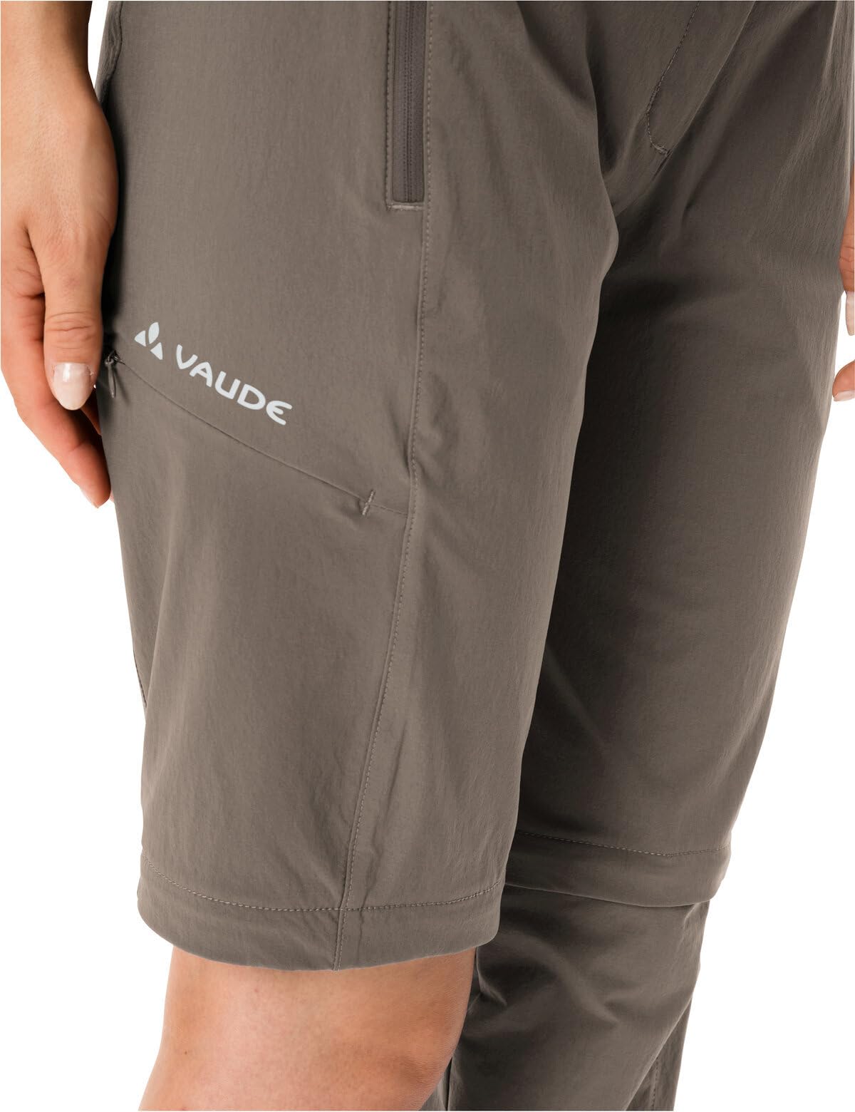 VAUDE Wanderhose Damen Zip-Off Farley Stretch III – Braun – Gr. 36