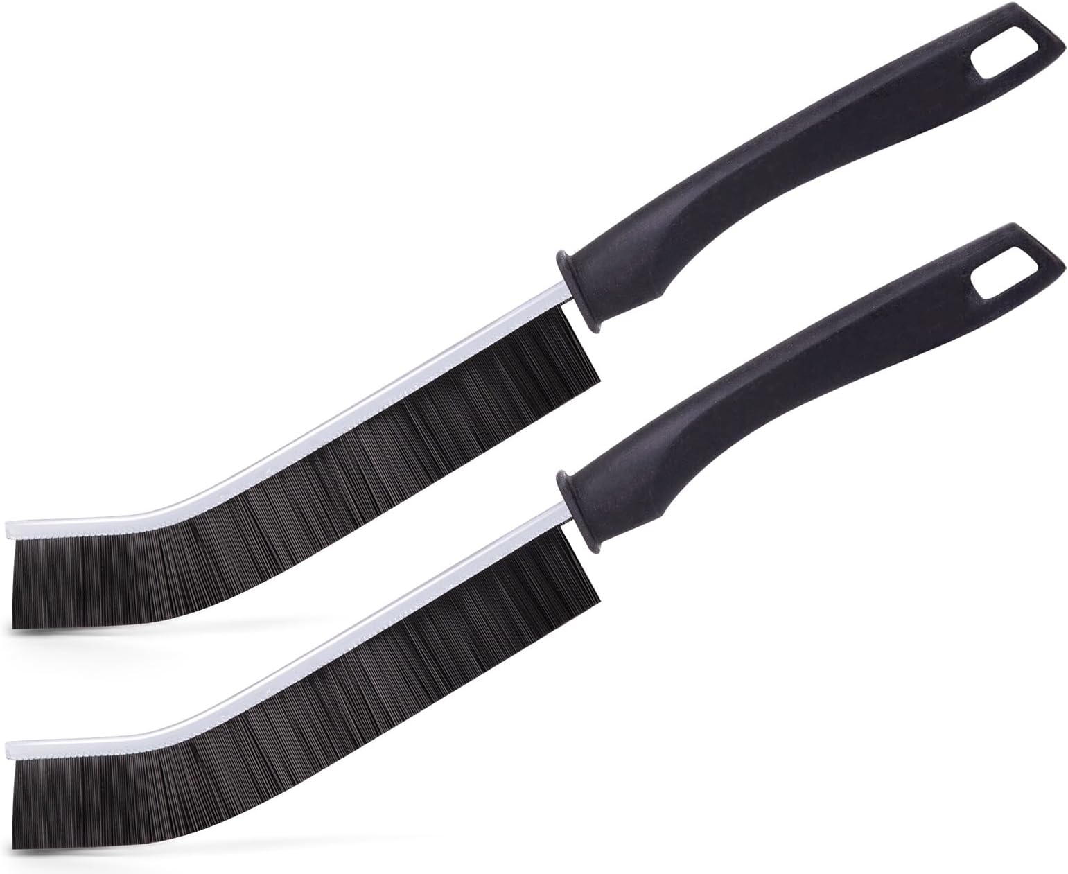 2Pcs Hard Bristle Crevice Cleaning Brush, Ginsco Multifunctional Crevice Cleaning Tools for Household Use, Gap Cleaning Brush Thin Brush Grout Cleaner Brush Small Brush for Window Kitchen Bathroom