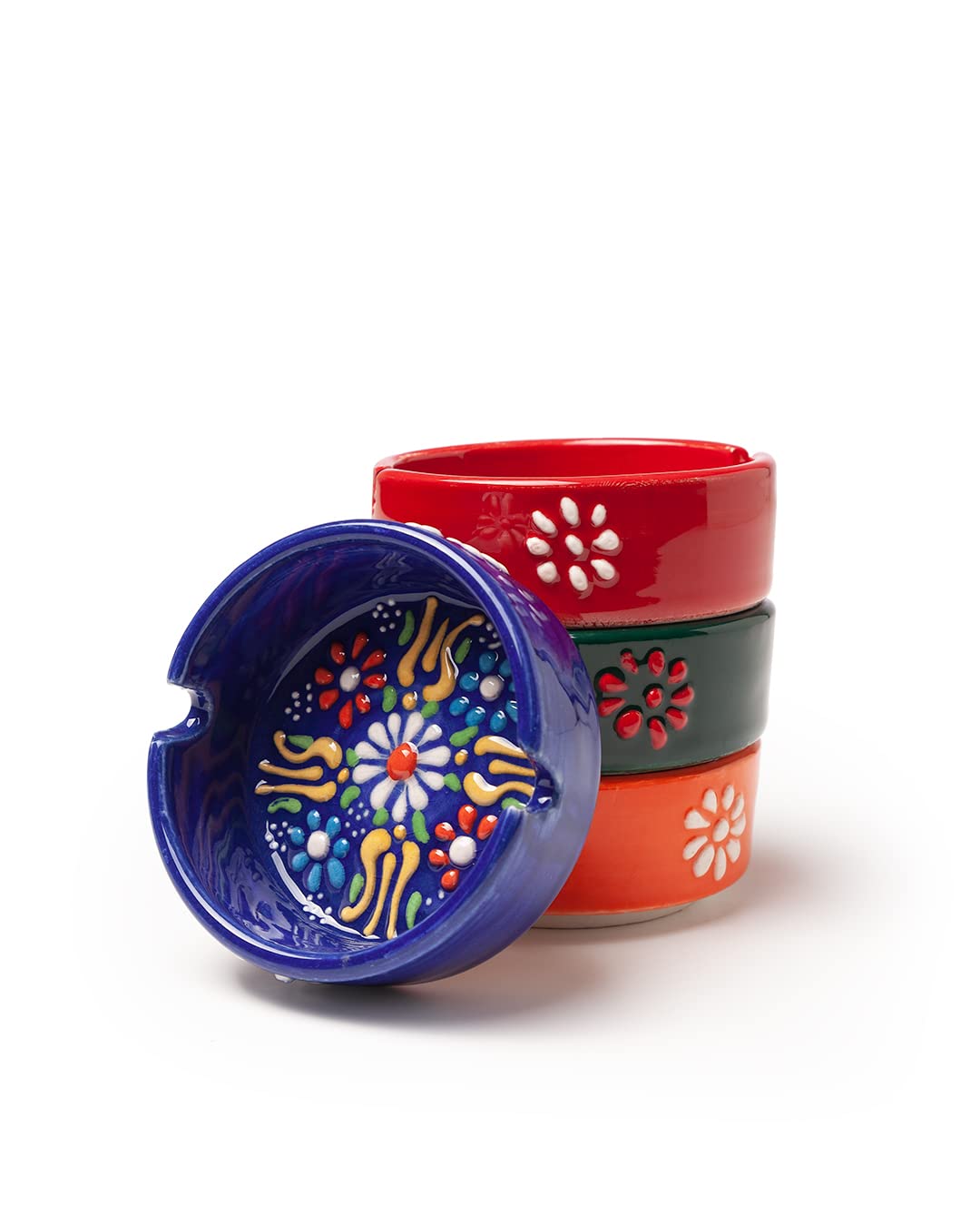 KAIRA - Cute Handpainted Ceramic Cigarette Ashtray (Classic)