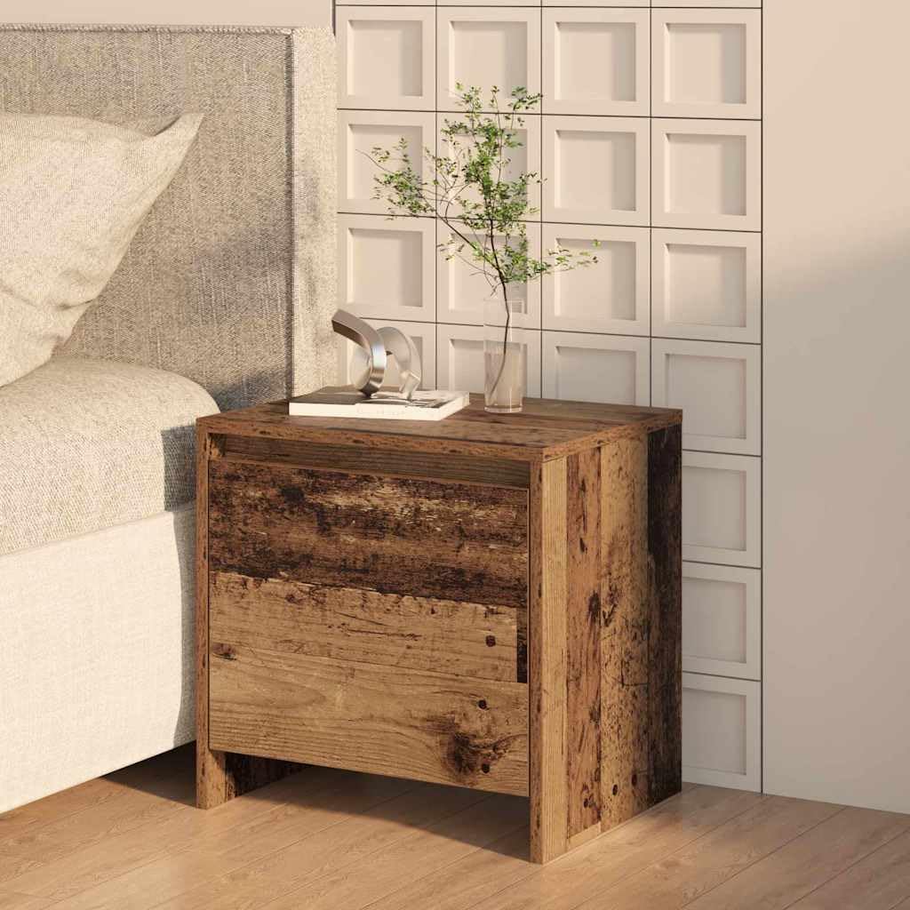Table d'appoint moderne en bois vieilli pour meubler un studio avec élégance