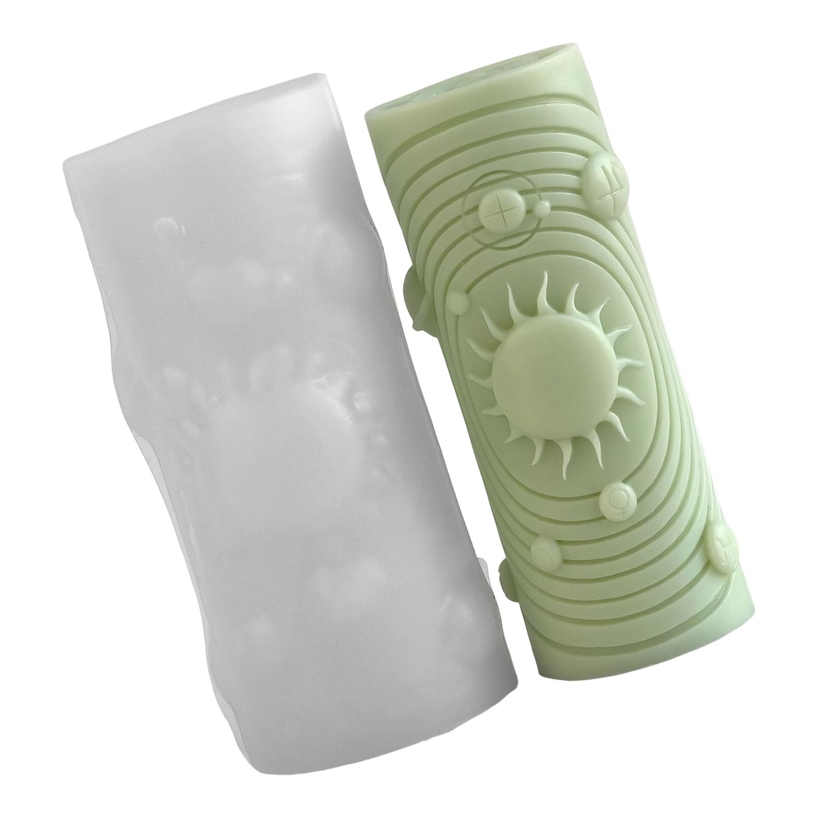 Msioytog Star Pattern Making Silicone Materials Artistic Designs Crafting Accessories Silicone Cylindrical Star Embossed