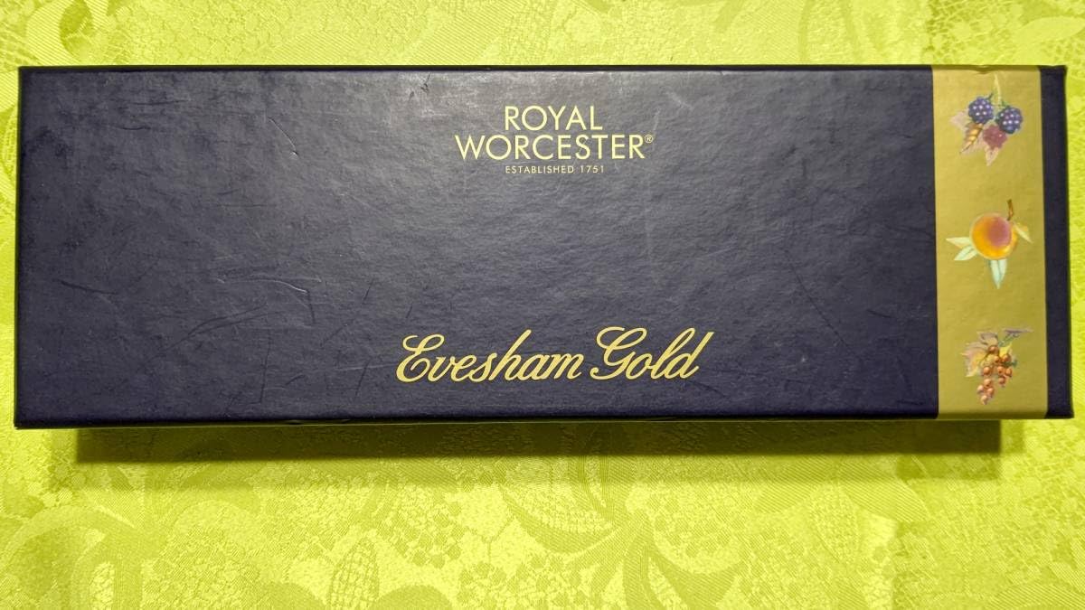 新品】ロイヤルウースター イヴシャム ゴールド ケーキプレート ケーキ