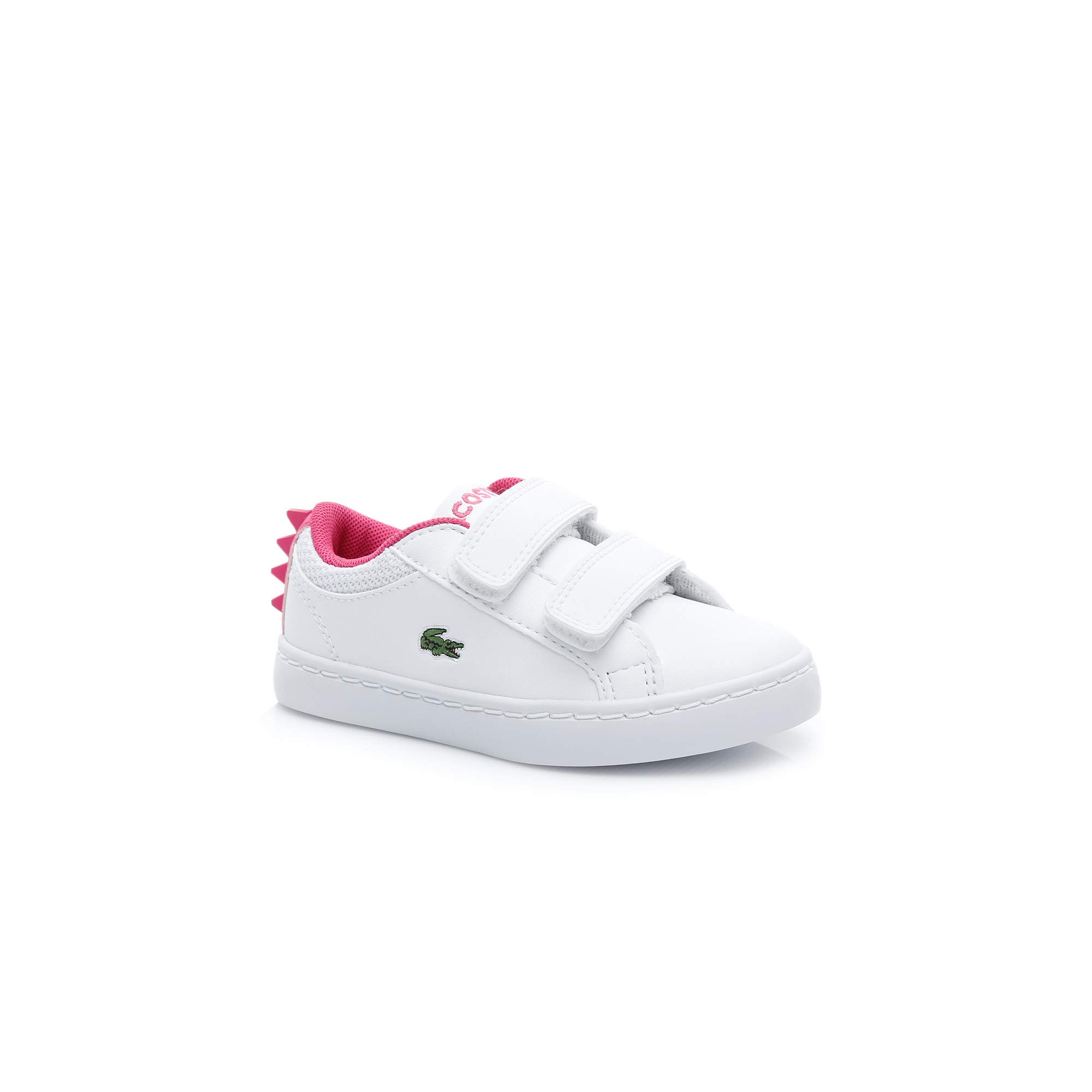 Lacoste Cocuk Beyaz Koyu Pembe Straightset 119 1 Casual Ayakkabi Amazon Com Tr Moda