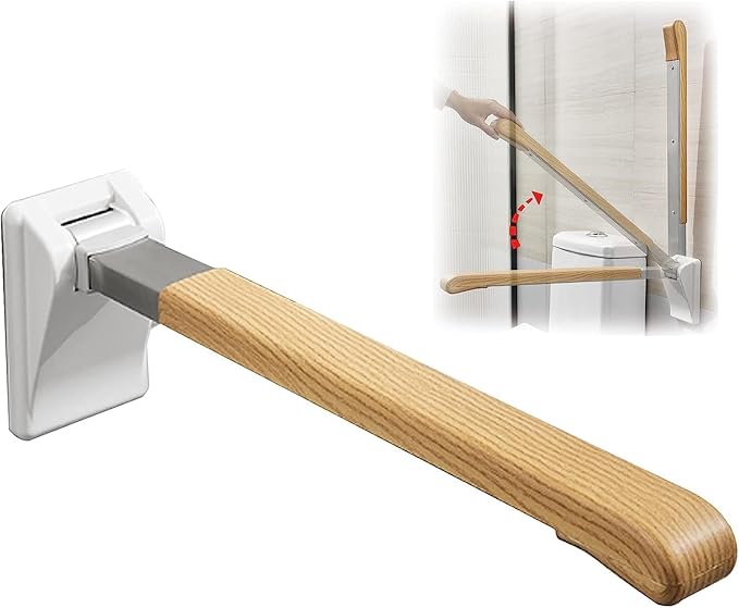 Grab Bars Bathtub Fold Down Grab Rails for Elderly, 27.5