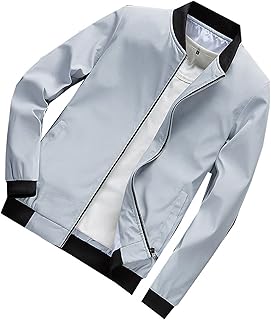 Chaqueta De Los Hombres Guapo Chaqueta De Moda Slim Cien Con La Juventud OtoñO E Invierno Ocio Chaqueta De Color SóLido