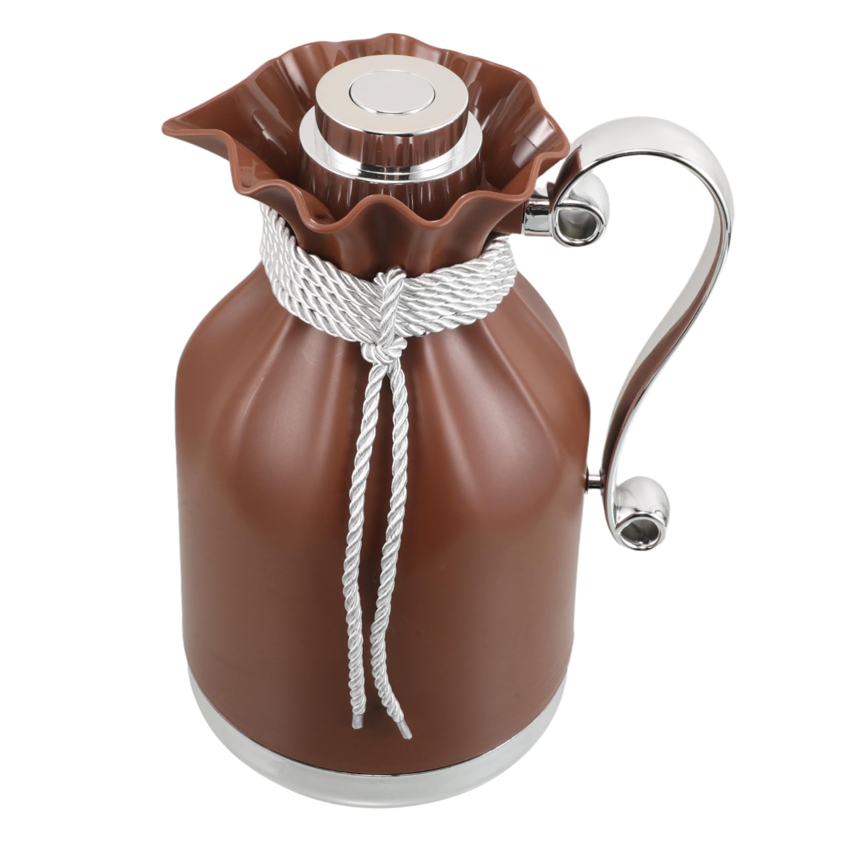 Ipetboom Thermal Teapot with Glass Interior for Hot Drinks for Family Office Travel Outdoor Picnics Temperature Control Pure Taste Preservation