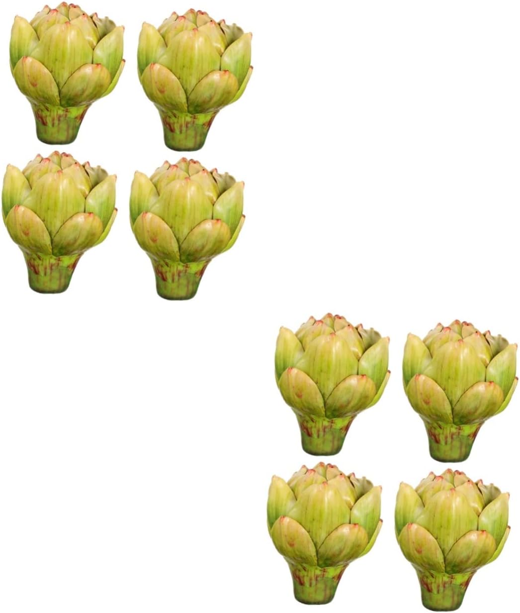 IMIKEYA 8pcs Artificial Faux Artichokes Fake Plants for Decoration Plastic Artificial Flower Bonsai Props
