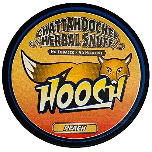 Hooch Snuff - Non-Tobacco Nicotine Free Chew - Peach- Long Cut (1)