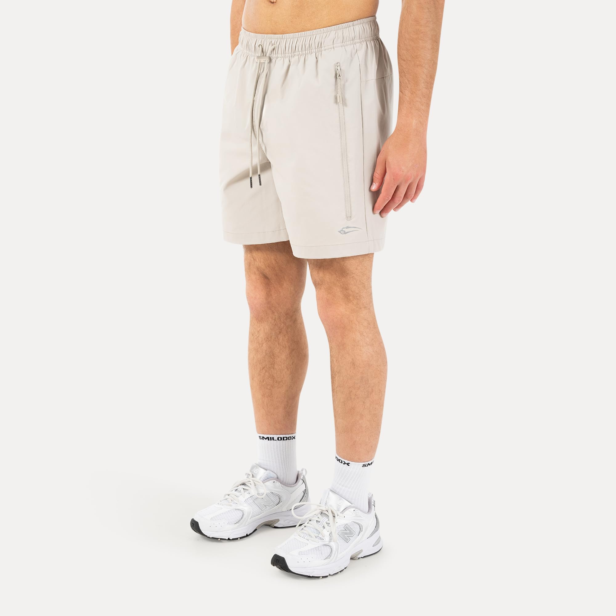 SMILODOX Shorts Herren Riven, Performance Runningshorts Regular Fit, leichte Sporthose mit Tunnelzug, schnelltrocknend, atmungsaktiv, Reißverschlusstaschen, Laufhose für Fitness, Jogging, Gym