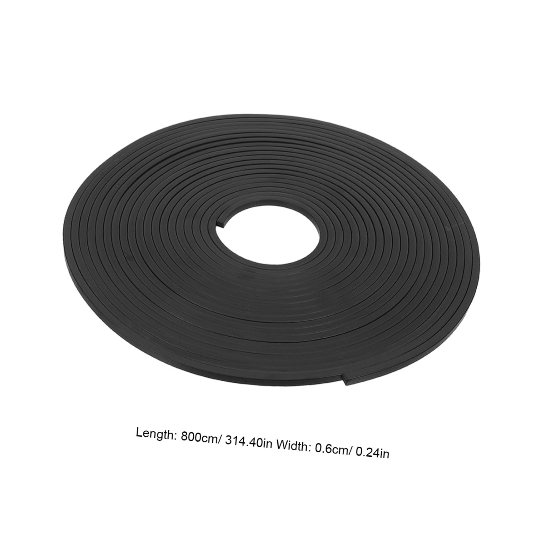 STOBAZA Schwarze Magnetische Dekorstreifen Rolle für Whiteboard, 26ft