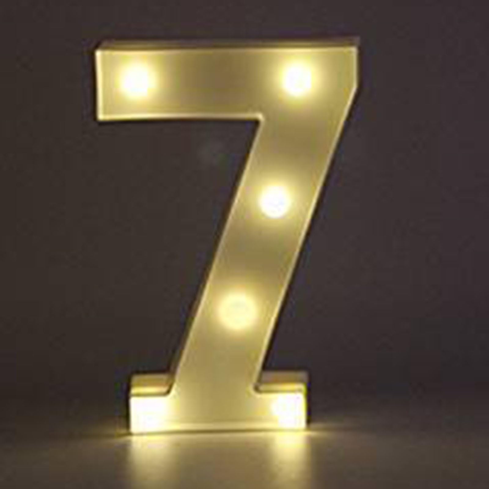Marquee Letter Lights Sign Warm White LED Light Up Numbers 18th, 30th, 50th Birthday Party for Home Party Wedding Decoration (Color : Number 7, Size : 22.5cm/8.85in)