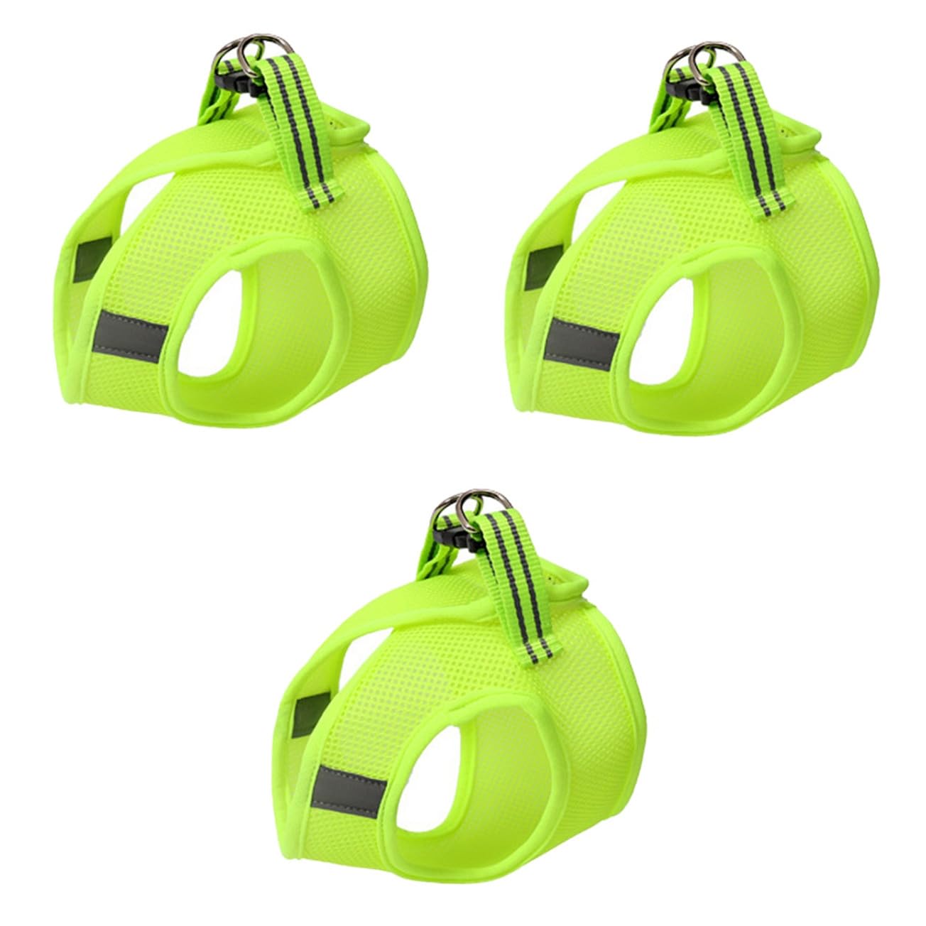 Housoutil 3pezzi Pettorina Per Gatti Traspirante Vest Style Guinzaglio e Leggero Adatta Per Passeggiate Con Animali Domestici Verde Frutta Taglia
