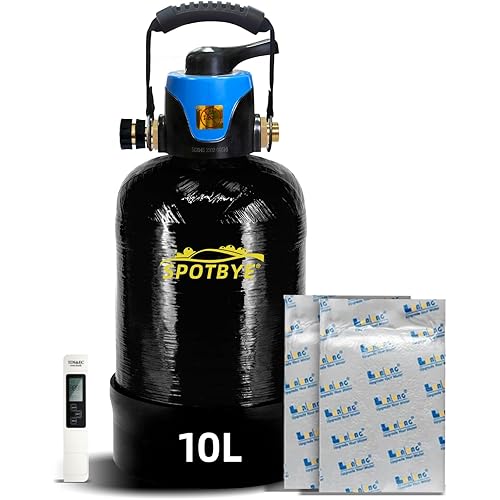 Filterelated Deionized Water System for Car Wash, Comes with 10L Brand Resin,Spotless Water Spot Remover Filter with Bypass Outlet Mode, Fit for Cars/RVs/Motorcycles/Solar Washing