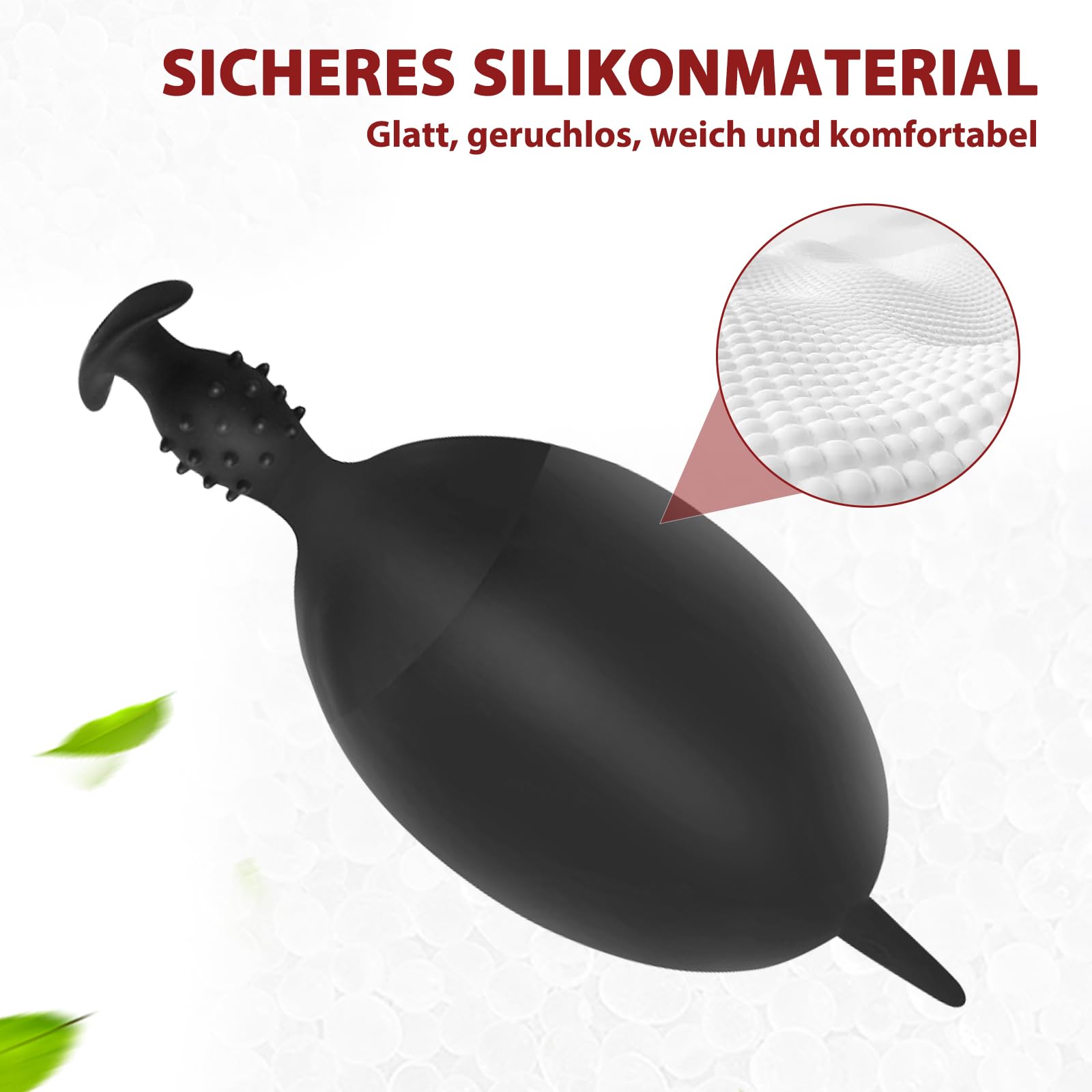 BDSMAGE Plug anale gonfiabile, Dildo Anal Plug in Donne Uomo, Analesex Plug Anale-Dilatatore, Anal Plug Coppie, Plug Anali Silicone, Sex Toys per coppie principianti professionali