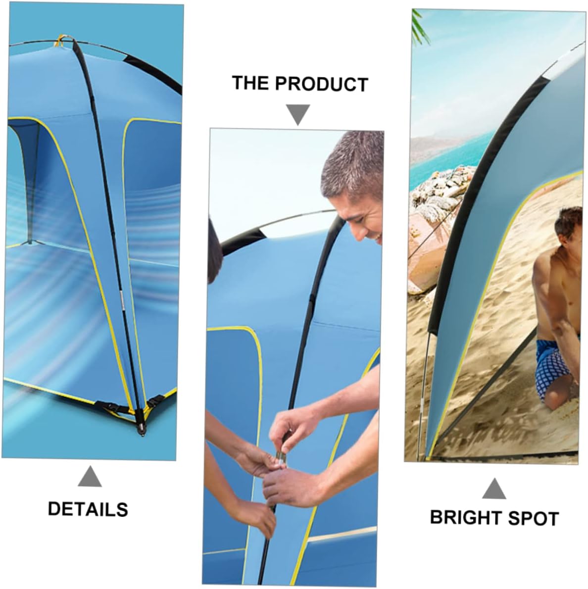 Camping Tent Quick Setup Ventilated Spacious Outdoor Canopy Sunscreen Rainproof Tent